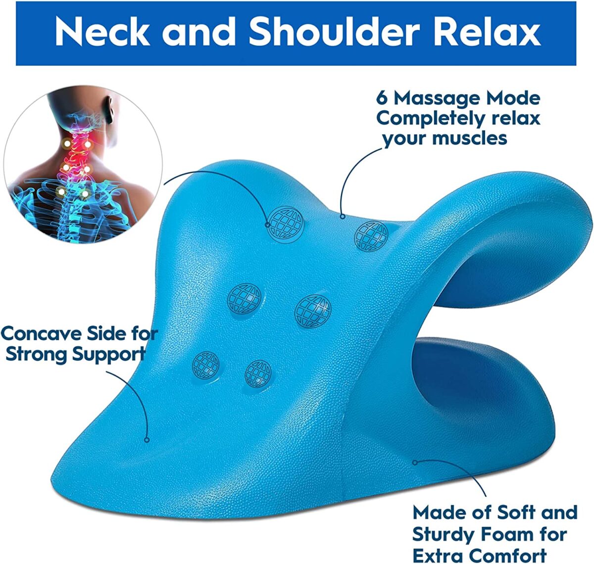 Guffo Neck and Shoulder Relaxer, Neck Cloud – Cervical Traction Device ...